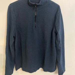 Blue sweater cotton 70%